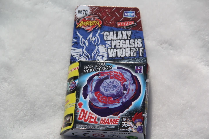 Bayblade Galaxy Pegasus (Pegasis) W105R2F металлическая фурия 4D легенды спиннинг Top BB70 Hyperblad без