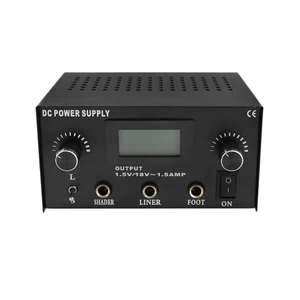 Блок питания для татуировок, растущий лайнер, Перманентный макияж, боди-арт, двойной цифровой ЖК-дисплей для тату-машинки, ножная педаль, инструмент для татуировок