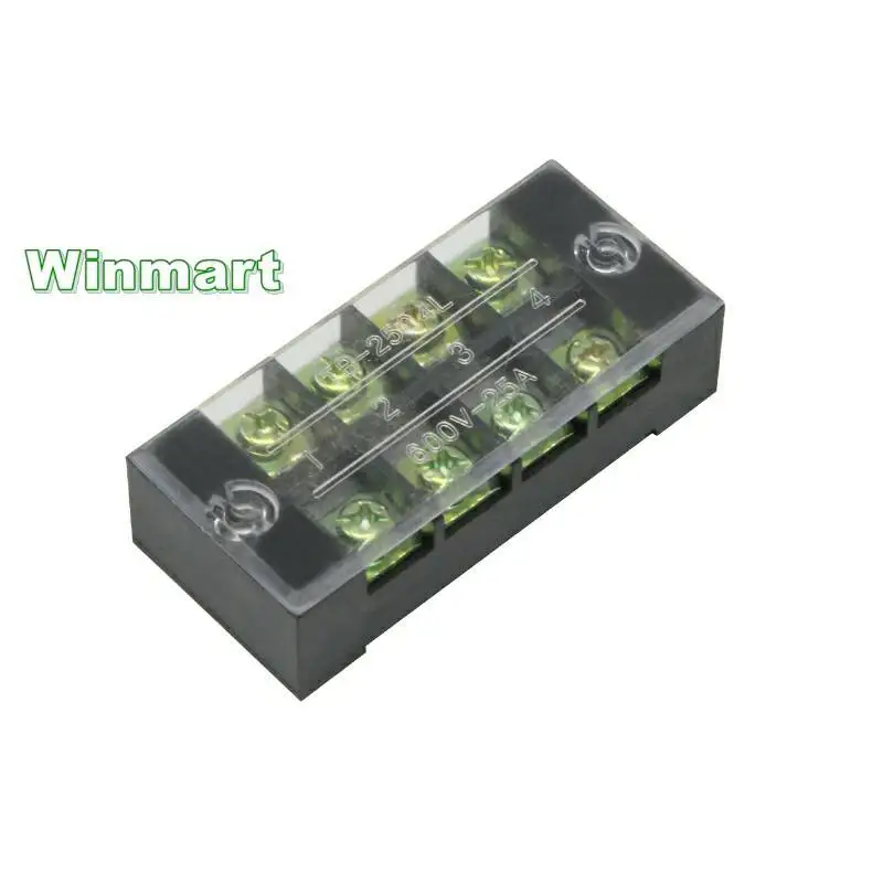 1 шт. ABS корпус Железный никелированный проводник 25A 600V стационарные клеммные