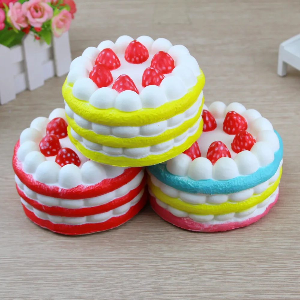Мини Squishies клубничный торт снятие стресса Squishy замедлить рост крем Ароматические