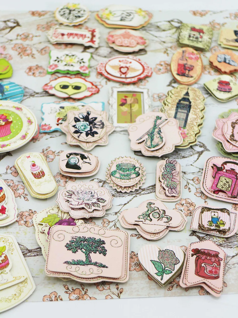 3D фотоэлемент для самостоятельного изготовления карт высечка винтажная бумага 6