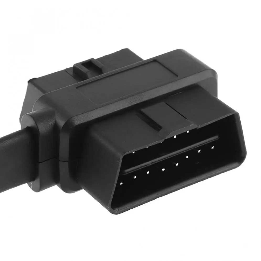 3 в 1 OBD II 90 градусов L Тип 16 штырьковый штырь для двойной разъем 58 см Авто