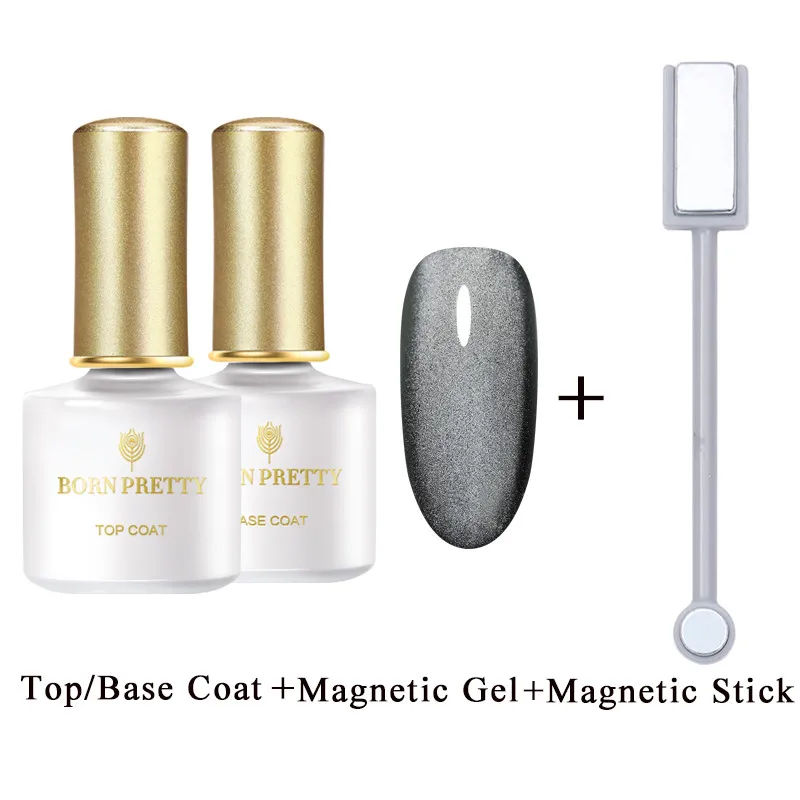 4PCS Set12 Магнитный Гель-лак для ногтей BORN PRETTY, 6 мл, 5D, долговечный, розовый, серый, синий, смешанные цвета, дизайн, отмачиваемый, УФ светодиодный гель для ногтей - Цвет: 4PCS Set12
