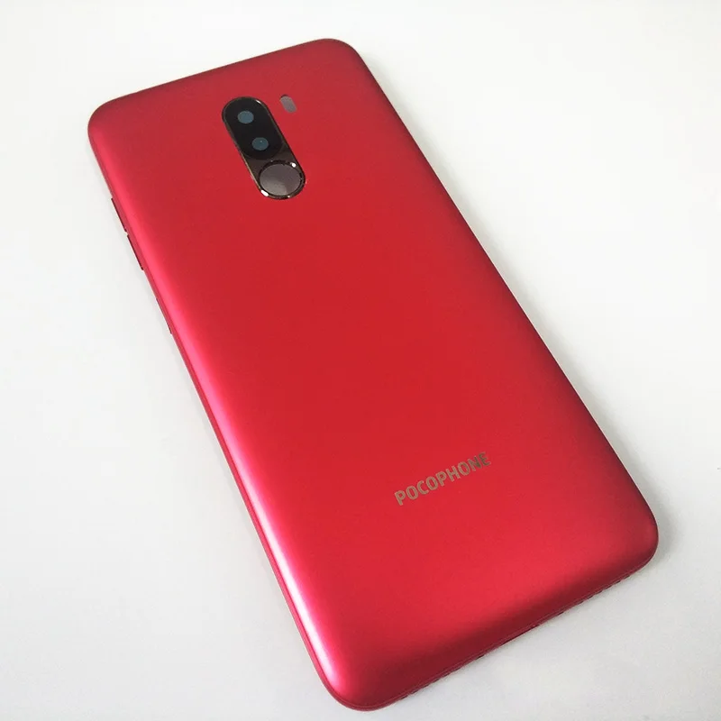 XIAOMI PocoPhone F1 батарея задняя крышка с ключ для боковой кнопки объектив камеры задняя дверь задний корпус чехол для XIAOMI poco F1 pocoF1