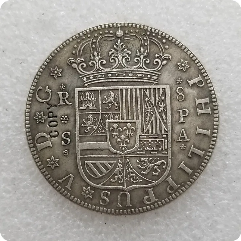 1731 ИСПАНИЯ 8 Reales Монета КОПИЯ памятные монеты копия монет медаль коллекционные