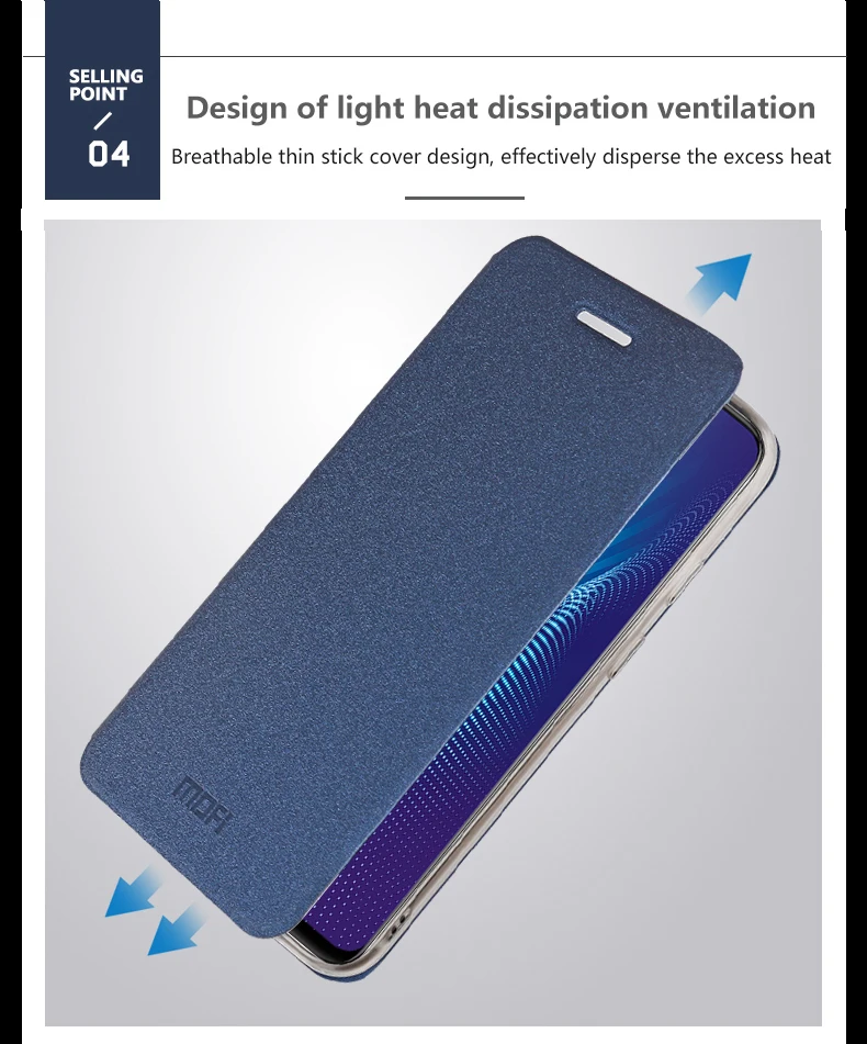 Vivo Nex S чехол Mofi кожаный чехол для телефона Vivo Nex флагманский экран версия отпечатков пальцев задняя крышка для Nex S Funda 6,59"
