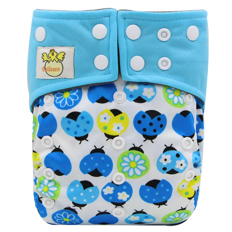Бамбуковый уголь внутренняя ткань Подгузники двойной клиньев anti утечки Couche lavable