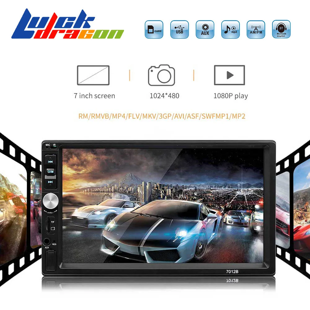 Автомагнитола Bluetooth Handsfree автомобильный MP5 плеер авторадио 2 Din Mirrorlink обратное изображение поддержка камеры заднего вида автомобиля стерео FM/TF