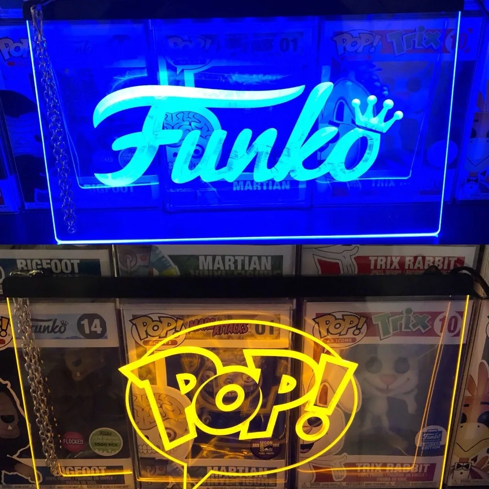 Funko POP светодиодный дисплей неоновых акриловых вывесок со склада Ограниченная серия фигурка