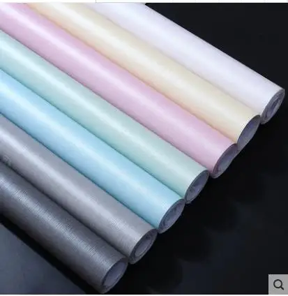 Толстая серая наклейка обои самоклеющиеся сплошные цветные для спальни наклейки