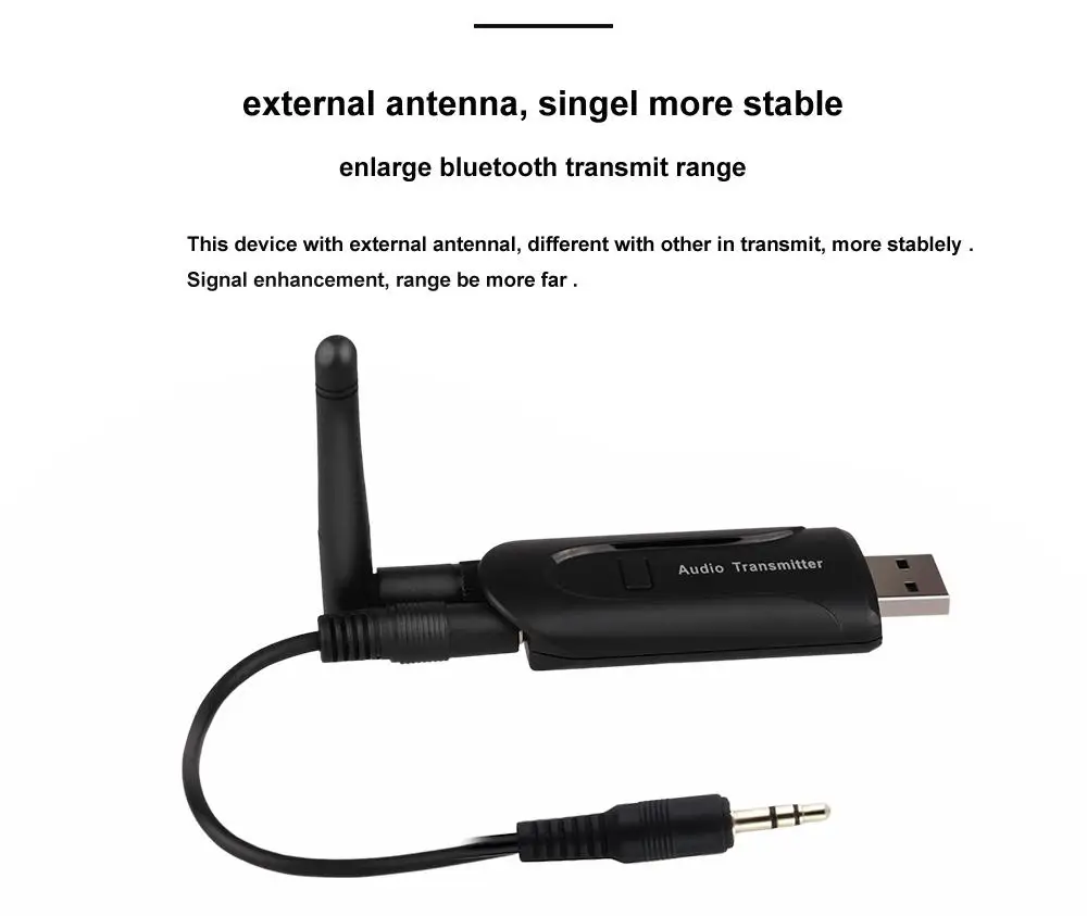 B5 Bluetooth передатчик беспроводной аудио стерео адаптер с 3 5 мм выход Внешняя