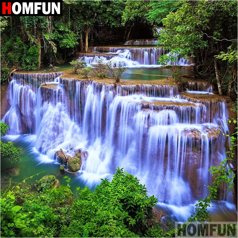 Алмазная 5D картина HOMFUN сделай сам полноразмерная/круглая вышивка крестиком