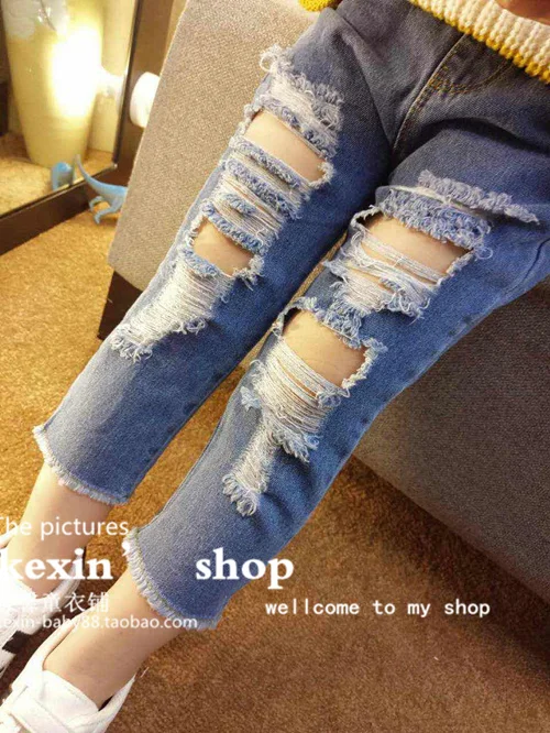Детские джинсы с дырками на возраст 2 7 лет|jeans for kids|girls jeansjeans kids girls |
