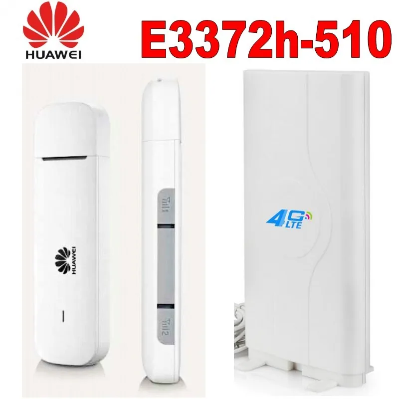 Разблокированный Huawei E3372h 510 LTE USB модем плюс CRC9 49dbi 4G антенна Версия США|modem stick|usb