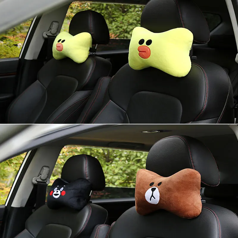 1 пара креативных автомобильных подголовников подушка для шеи автомобиля