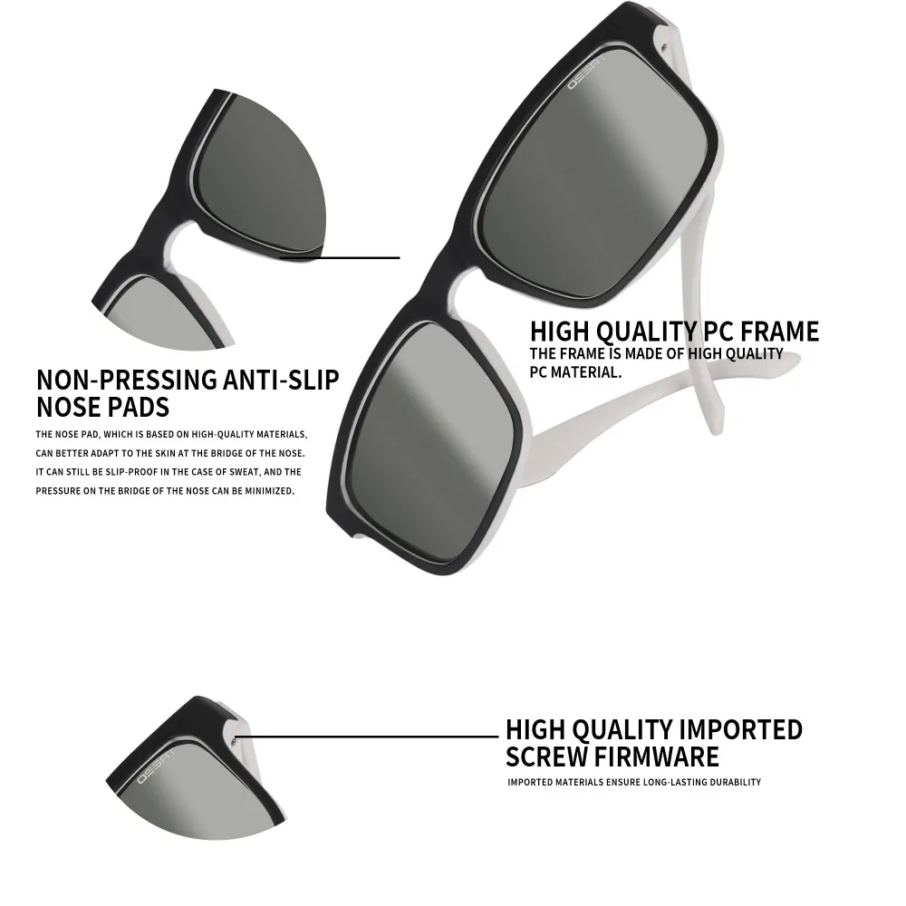 Мужские и женские очки для вождения из поликарбоната поляризационные