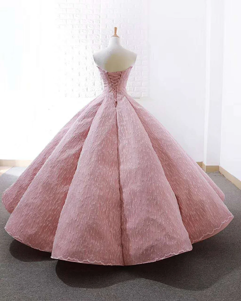 J66675 Jancember розовое платье Quinceanera 2020 бальное без бретелек длиной до пола Вечерние