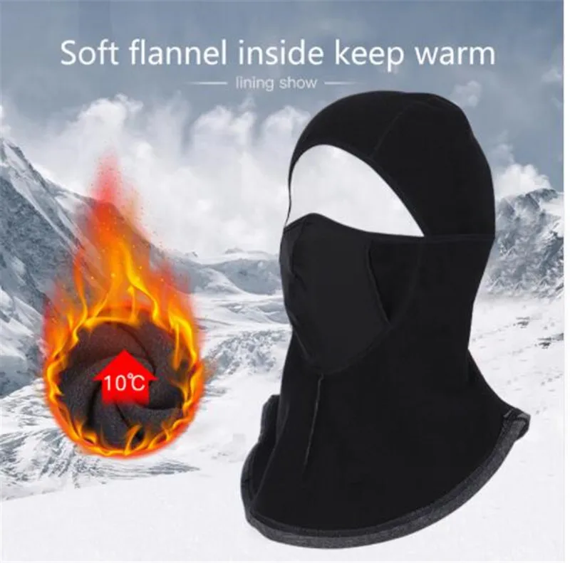 Новая мотоциклетная маска для лица шапка лыжная велосипедная Теплая Флисовая