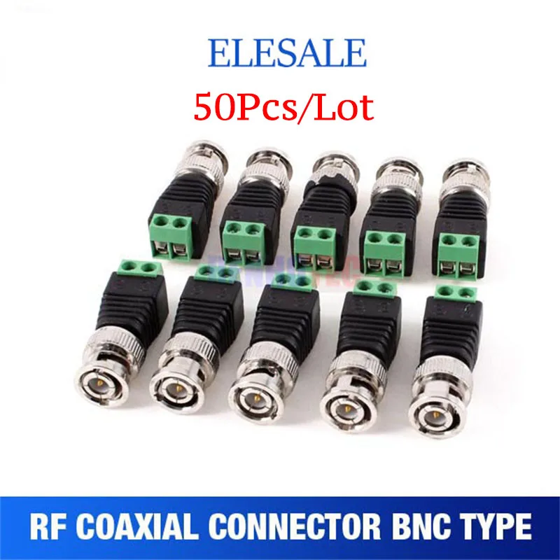 

50/шт/уп мини Coax CAT5 для камеры CCTV BNC UTP Видео балун разъем адаптер BNC разъем для системы видеонаблюдения Аксессуары