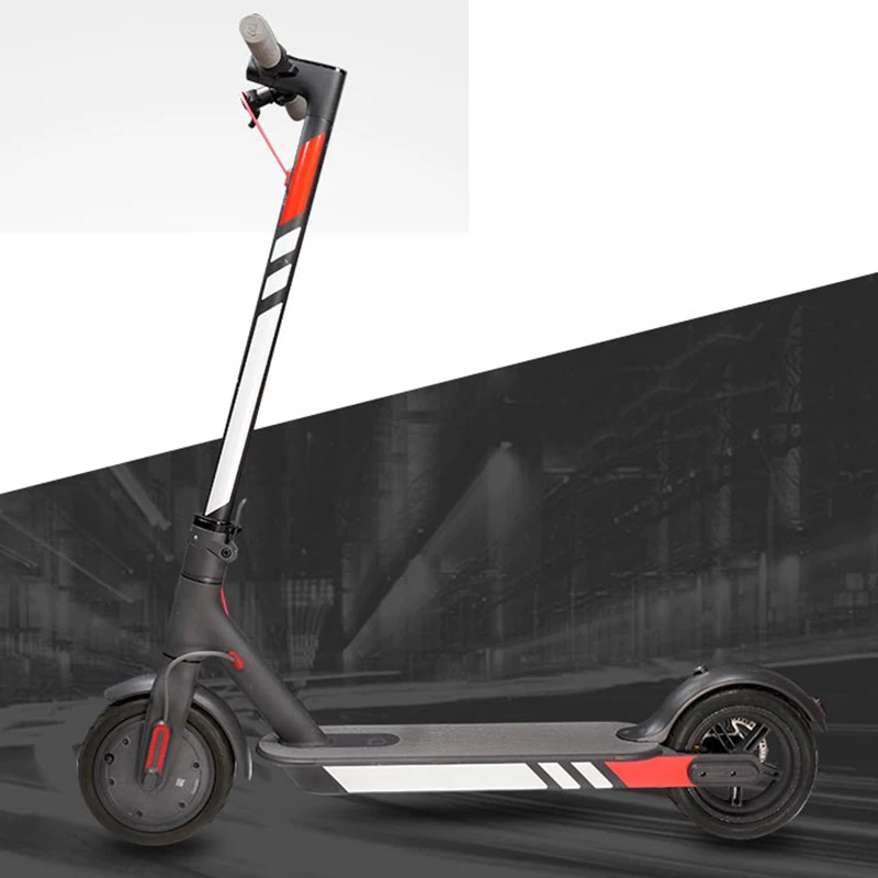 Decoration For Xiaomi Mijia Styling Reflective Sticker Set M365 M187 Electric Scooter Baseboard PVC Accessories
