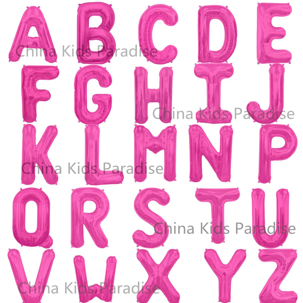 

40 inches Pink Balloons Digit Air Ballons Happy Birthday Wedding Decoration Letter balloon Event Party Supplies Globos Air Balls
