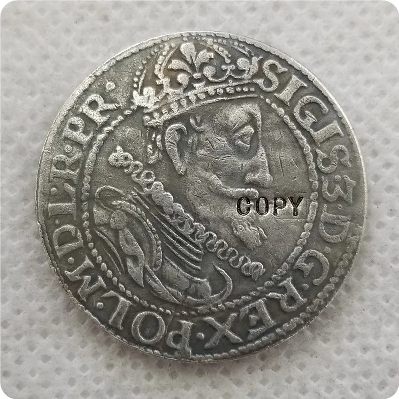 Польша: ORT 1615 SIGIS III GEDANENSIS копия монет памятные монеты образец Монеты|Безвалютные