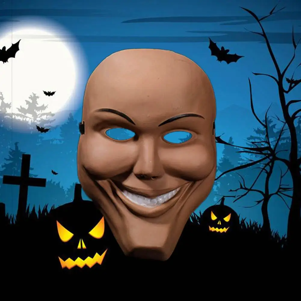 Purge Grin Mask Halloween Horror Party Plastic Fancy Kiss Me God Smiling Decor Dress Up Bar Supplies Cosplay | Дом и сад
