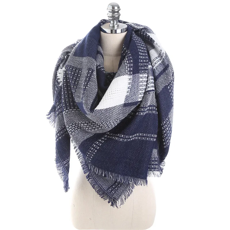 Зимний роскошный фирменный шарф женские кашемировые квадратные шали и накидки