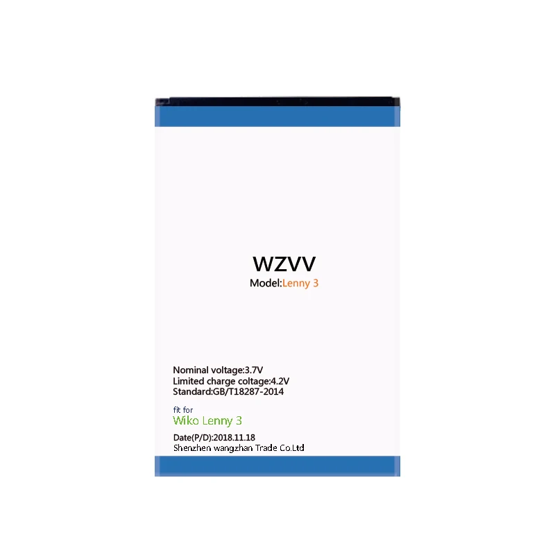 Wzvv 2600 mAh аккумуляторная батарея lenny 3 для Wiko батареи|Аккумуляторы мобильных