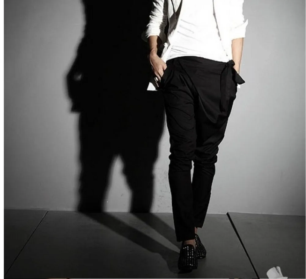 Лидер продаж! Брюки султанки мужские летние модная одежда не Популярные штаны