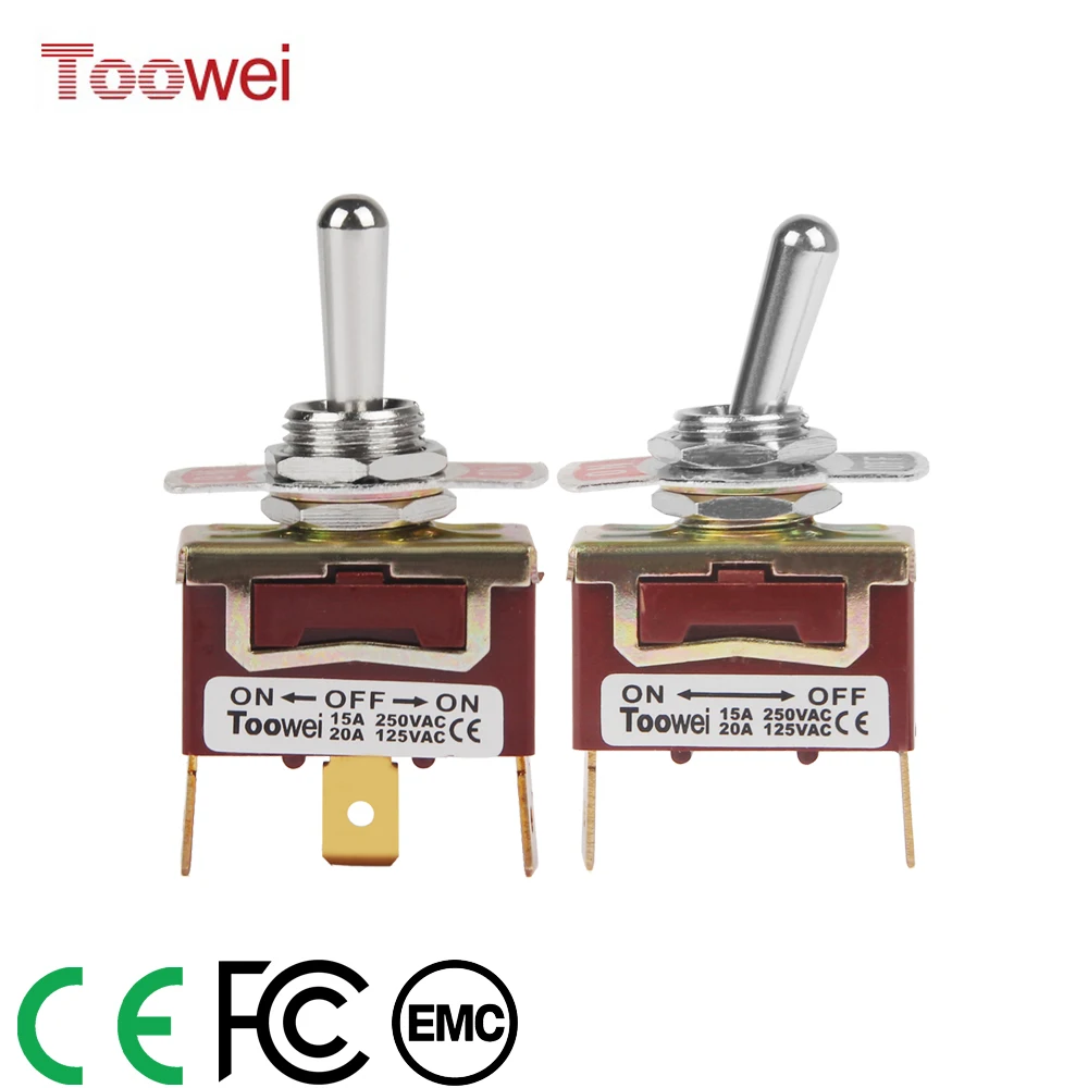 Кулисный тумблер 15A 250V 20A 125V SPST SPDT 2 3 Pin терминал вкл/выкл/вкл CE FCC EMC сертификат для