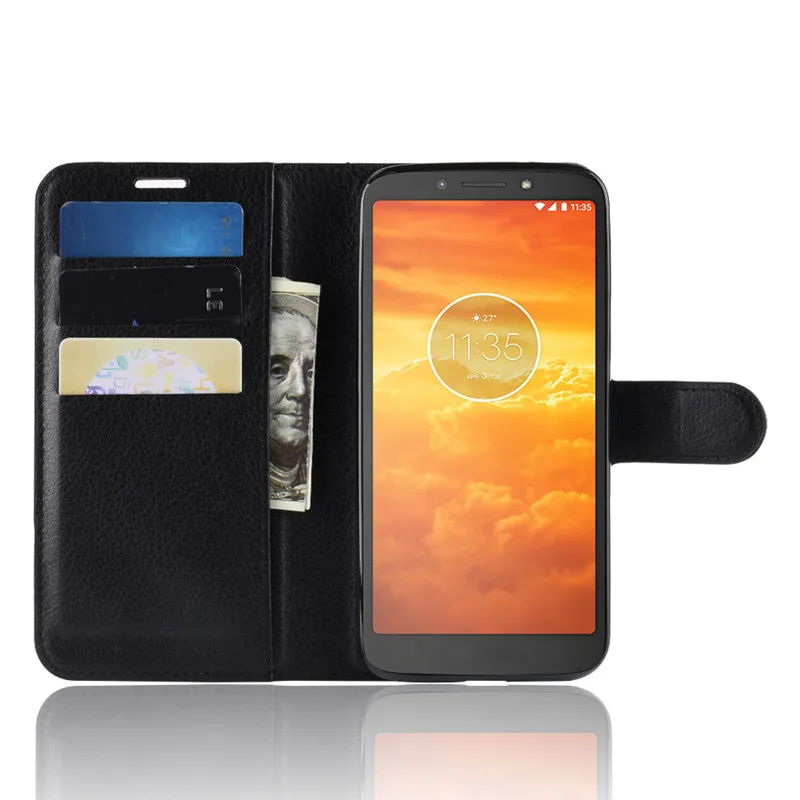 Чехол Beworlder для Motorola Moto E5 Play Go чехол из искусственной кожи с узором Личи слоты карт