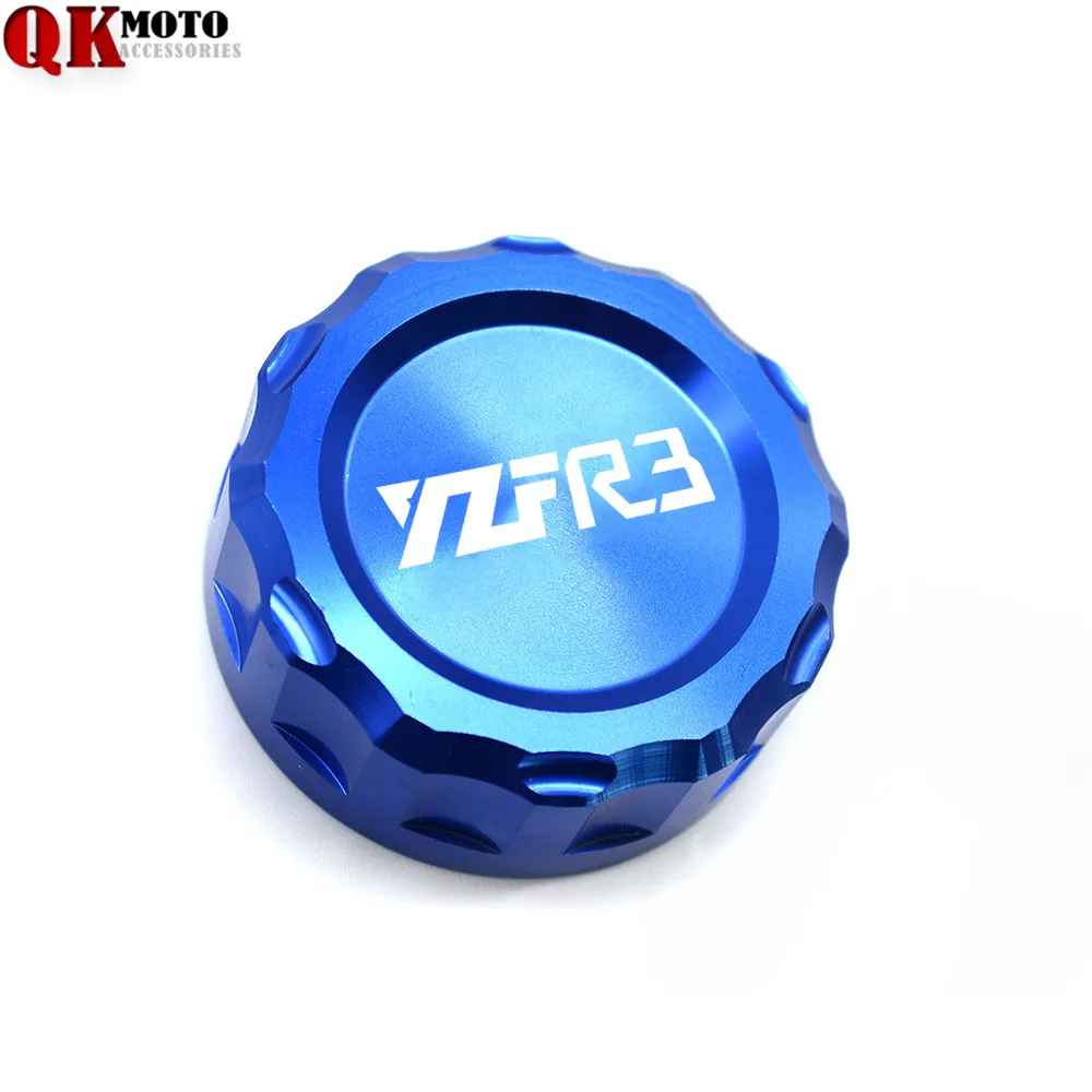 Крышки резервуара заднего тормоза CNC Крышка Резервуара цилиндра для YAMAHA YZF R3 YZFR3
