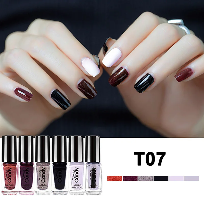 

1 Set Nail Polish DIY Art Long Lasting Non-toxic Quick Drying Manicure Portable for Women 669