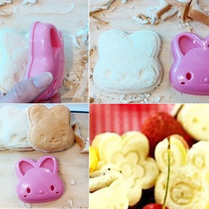 Шт. 1 шт. Кролик Форма Сэндвич форма для хлеба пирога печенья плесень Горячие
