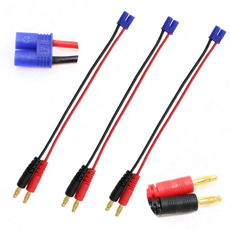 50 шт./лот OEM качество EC2 штекер к 4 мм банановый для батареи RC lipo переходник DZ0304 |