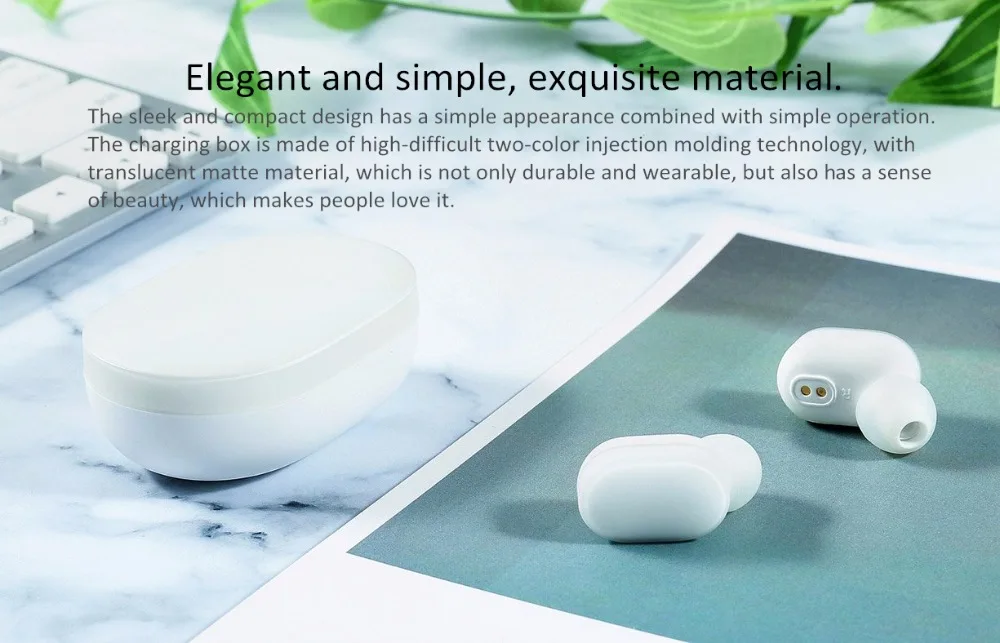 Xiaomi Airdots TWS Bluetooth 5,0 наушники Молодежная версия сенсорное управление с зарядным устройством мини беспроводные наушники 1 пара