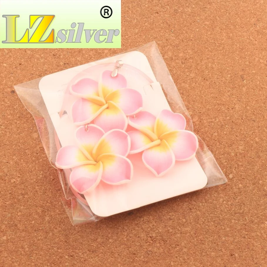 Глиняное ожерелье с цветком плюмерии Набор цветных лилий из полимерной глины