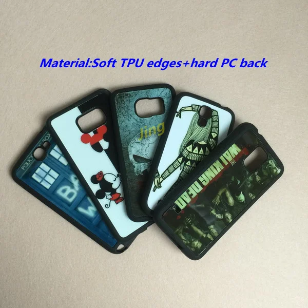 Кот уха красивая девушка 5 край кожа случаи мобильного телефона для samsung s4 s5 s6 s6edge