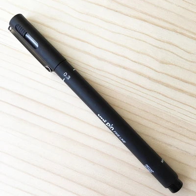 Uni Pin Art Pigma paint ing Pen водостойкая и выцветающая линейная краска ручка черного цвета товары для рукоделия пигментная ручка 005-08 - Цвет: 0.3mm
