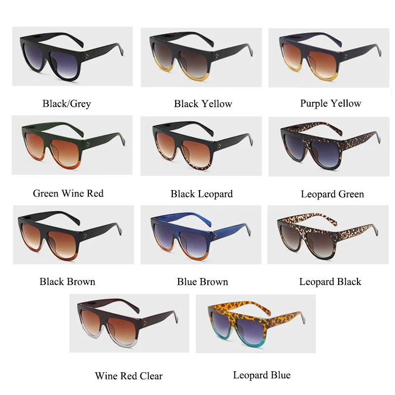 ALOZ MICC Oversized Women Sunglasses 2019 New Vintage Acetate Big Frame Square Gradient Eyewear Q55 | Аксессуары для одежды