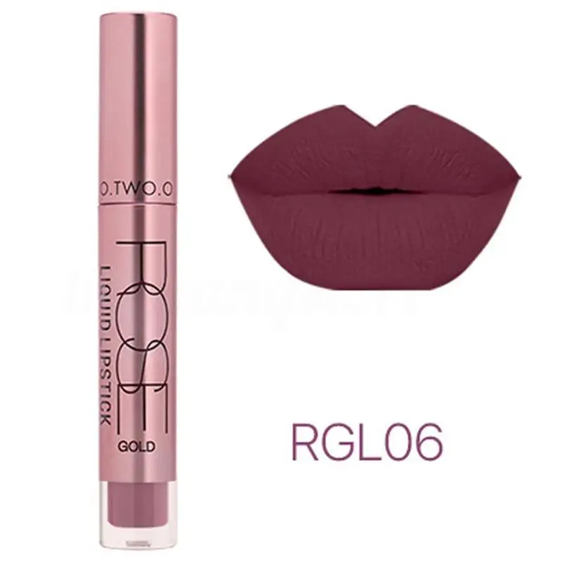 O.TWO.O 12 Colors Waterproof Matte Lipstick Lip Gloss Makeup Proof Tattoo Long Lasting Pigment | Красота и здоровье