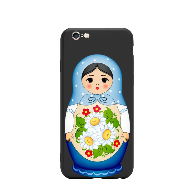 Чехлы из тпу для iPhone 6 7 8 S XR X Plus 11 Pro Max Collection 2 с матрешкой русской куклой-гнездиком |