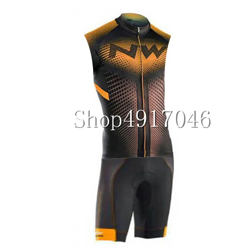 Триатлонный костюм NW Pro Team Ropa Ciclismo Велосипедное трико без Рукавов Джерси наборы