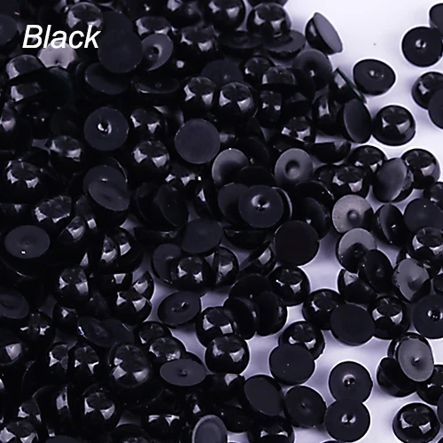 Bluelans 8 Colors Half-Round Flatback Acrylic Pearl for Nail Art Salon Stickers Tips DIY Decorations Phone Craft | Украшения и