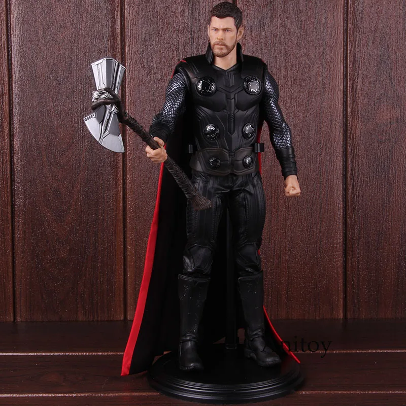 С принтами "Marvel", "Мстители" Бесконечная война Тор с громобой фигурку 1/6th весы ПВХ, Коллекционная модель, игрушка 30 см
