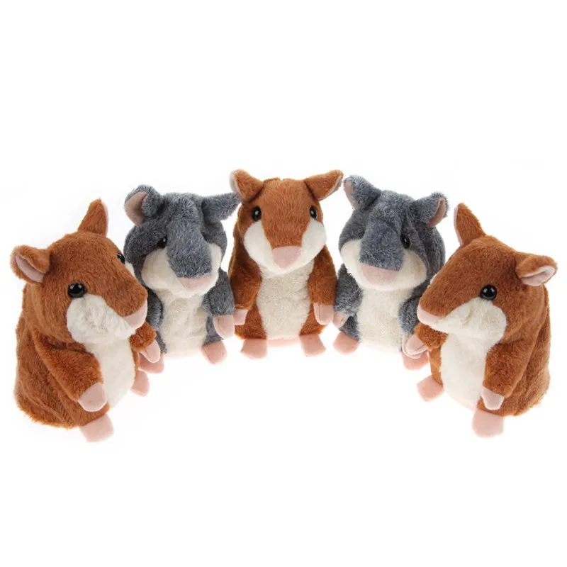 Милый интерактивный хомяк электронные питомцы игрушки робота запись звука Speking