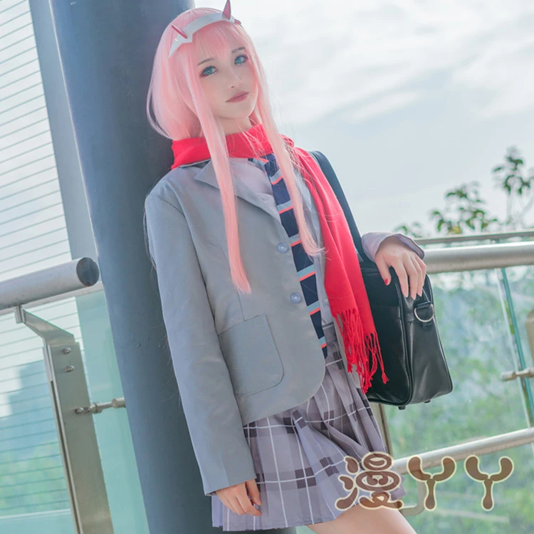 Комплект женской повседневной школьной формы Zero Two CODE:002 из аниме любимый в FRANXX