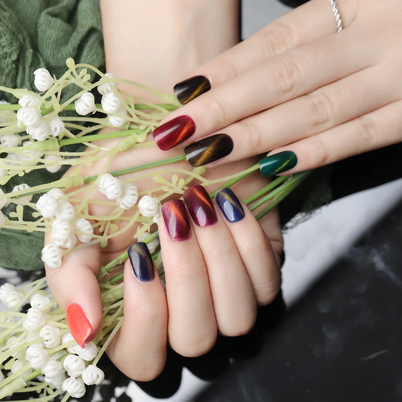 8 мл гель лак для ногтей с эффектом кошачий глаз польский Магнитная GelPolish