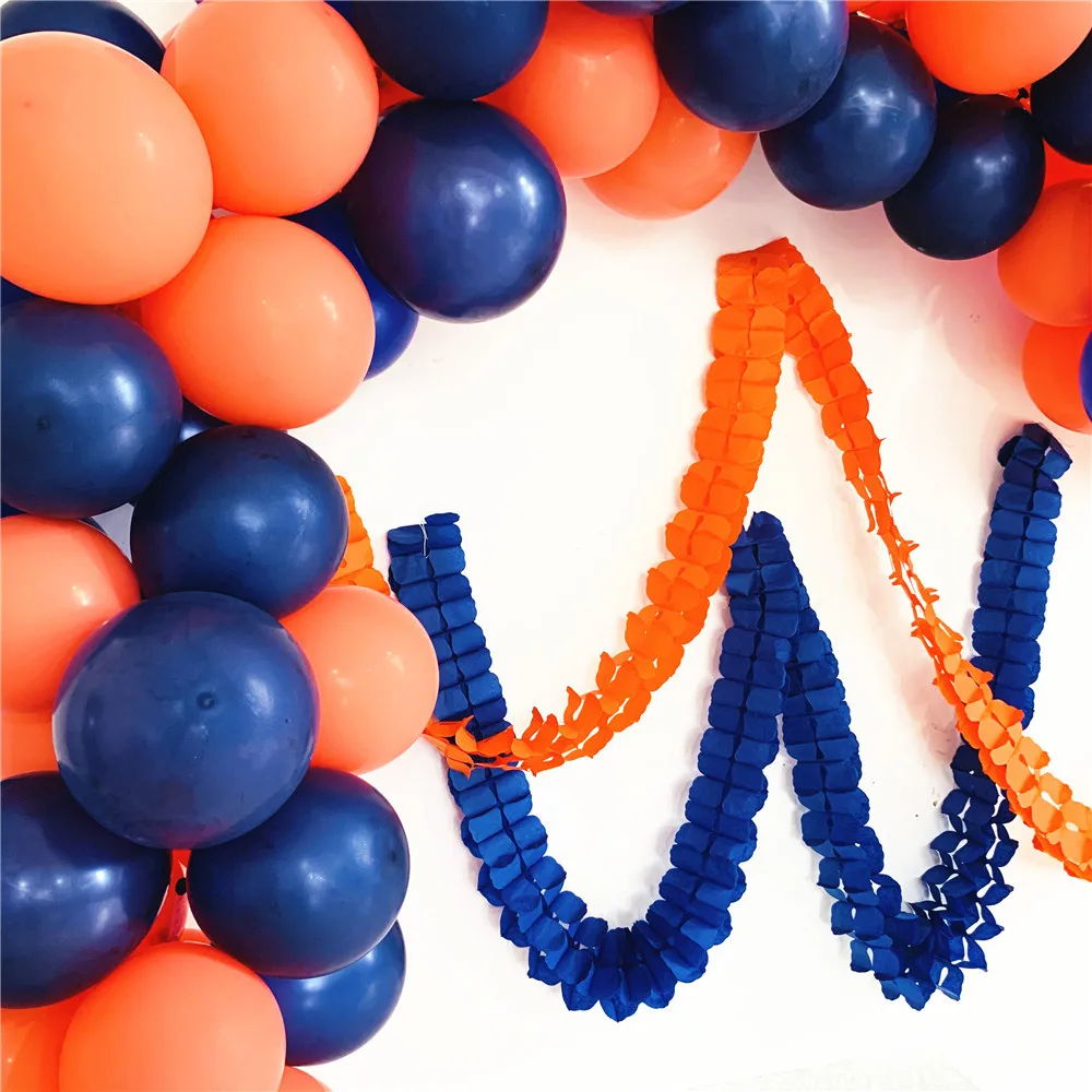 Ночной Синий Оранжевый латексный воздушный шар цепочка набор сделай сам